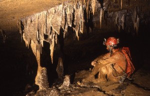 Photo © Matt Kirby Winged Formations in the Flower Shop, Blackrock Cave, 1988 | photo © Matt Kirby
